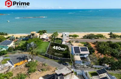 Oportunidade! terreno à venda com 480m² à 400m da praia de meaípe em guarapari/es, com vista para o mar em localização privilegiada.