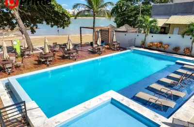 Condomínio fechado reserva amary - terreno à venda com beach clube exclusivo de frente para a praia de peracanga em nova guarapari/es.