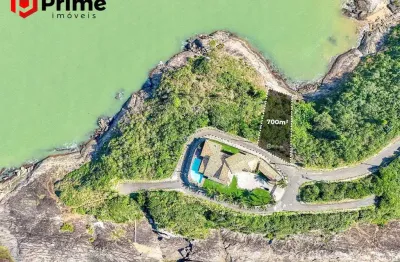 Terreno à venda em meaípe, guarapari, 700m² com vista deslumbrante para o mar e localização privilegiada!