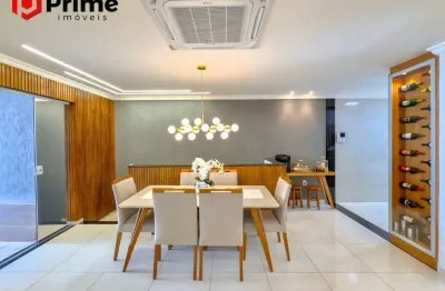 Linda casa à venda, moderna com área gourmet e deck para lagoa, 4 quartos sendo 2 suítes, energia solar e localização privilegiada.