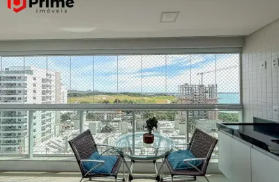 Apartamento novo à venda de 3 quartos, 2 vagas, vista mar, no final da praia do morro em guarapari/es.