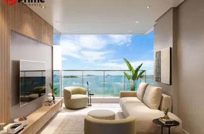 Revenda de 2 quartos de frente para o mar no lançamento edifício mayan na praia da cerca, guarapari/es.