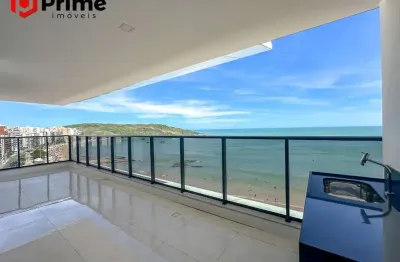 Luxo! Apartamento novo de 4 suítes, de frente para o mar, à venda na praia do morro em guarapari/es. Conforto, exclusividade e lazer completo.