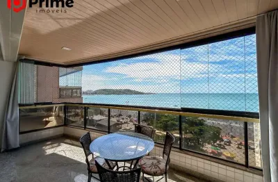Apartamento de frente para o mar à venda na praia do morro em guarapari/es. Varanda aconchegante, localização privilegiada e qualidade de vida.