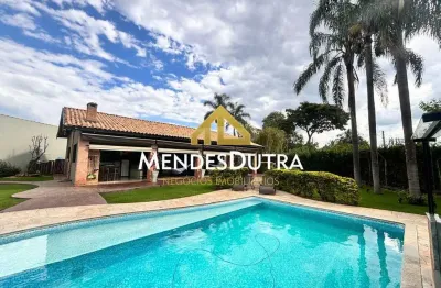 Chácara em condomínio à venda no bairro campestre com 231 m² , piscina e ampla área verde