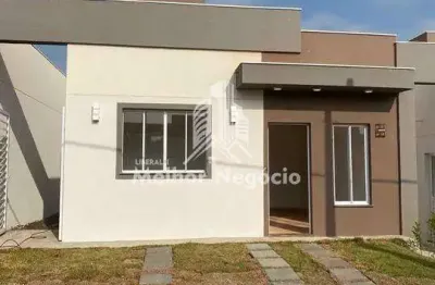Casa à venda com 02 dormitórios, reserva taquaral i, piracicaba