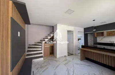 Casa à venda com 2 dormitórios sendo suítes em condomínio no bairro sousas em campinas, sp.