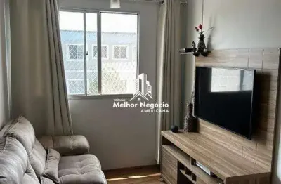 Apartamento 50m² com 2 dormitórios na chácara letônia em americana - sp