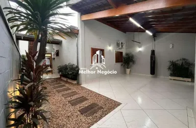 Linda! casa 120m² de construção, à venda, 3 dormitórios (quartos), 2 banheiro jardim oriente, piracicaba, sp