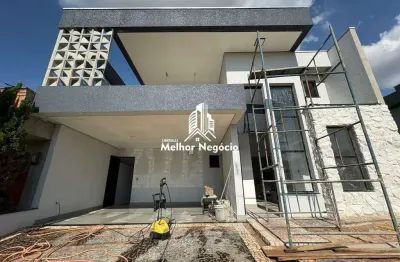 Casa à venda com 3 dormitórios sendo uma suíte no bairro residencial recanto das árvores em sumaré/sp