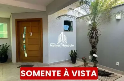 Casa com 3 quartos (01 suíte) à venda no bairro Água Branca, Piracicaba - SP