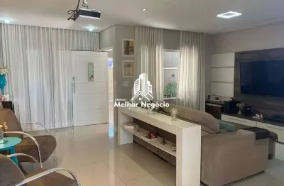 Casa à venda com 3 quartos sendo um suíte no bairro Residencial Portal da Água Branca em Piracicaba/SP