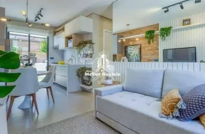 Casa à venda com 2 e 3 quartos (1 suíte) no Condomínio Villa Flora Jardins em Hortolândia - SP