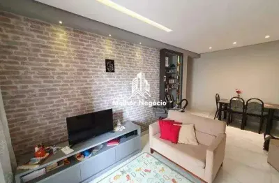 Apartamento 87m² à venda - residencial das oliveiras, 2 dormitórios (quartos), 2 banheiros santa claudina, vinhedo - s/p