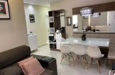 Apartamento60 m² à venda, condomínio donana, 2 dormitórios (quartos), 1 banheiro no jardim ipiranga, americana, sp