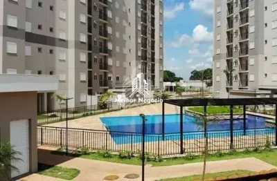 Apartamento 45m²  à venda, 2 Dormitórios (Quartos), 1 banheiro no Condomínio Terras Altas -  Bairro Pompéia, Piracicaba, SP