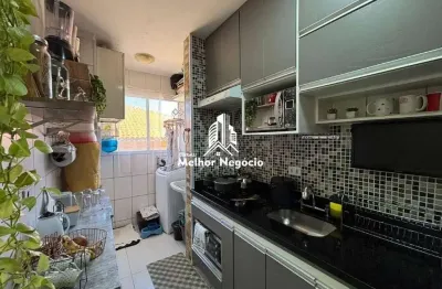 Apartamento 45 m²  à venda, 2 Dormitórios (Quartos), 1 banheiro no  Residêncial Bromelias -Bairro Jardim Amanda II, Hortolândia, SP,