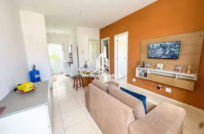Apartamento com 02 dormitórios à venda no condominio villagio girassol, piracicaba - r$165 mil