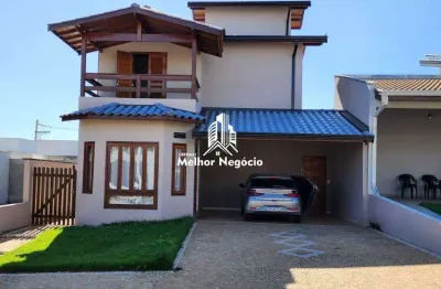Casa porteira fechada com 03 dormitórios sendo os 03 suítes à venda no condomínio residencial real park em sumaré/sp