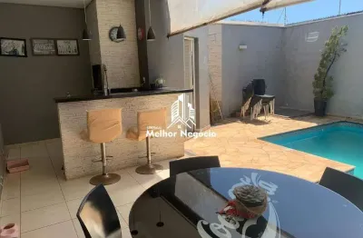 Casa à venda com 3 quartos sendo um suíte no bairro residencial portal da água branca em piracicaba/sp