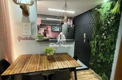 Apartamento à venda com 2 quartos, 1 banheiro localizado no bairro residencial morada das acácias - condominio lua nova - limeira sp