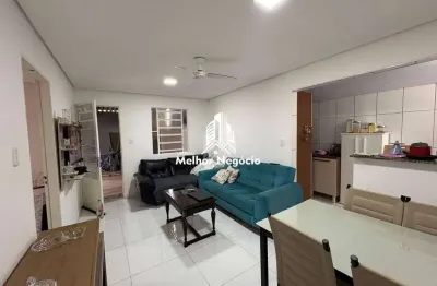 Casa à venda com 2 quartos, localizada no Conjunto Habitacional Ângelo Tomazim em Sumaré/SP.