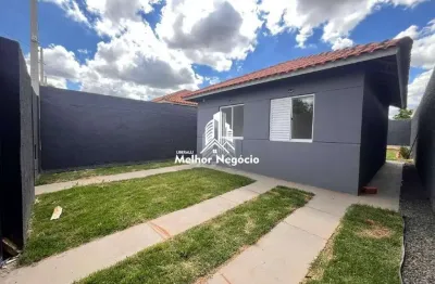Casa à venda com 02 quartos, localizado no bairro Água Branca em Piracicaba - SP.