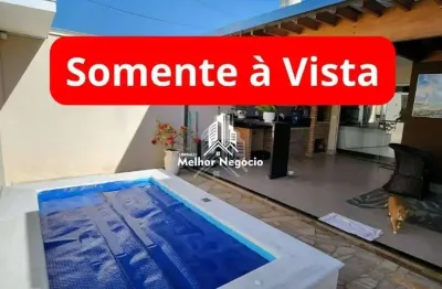 Casa em Condomínio região Água Branca à venda com 3 quartos (2 suítes) em Piracicaba. SOMENTE Á VISTA