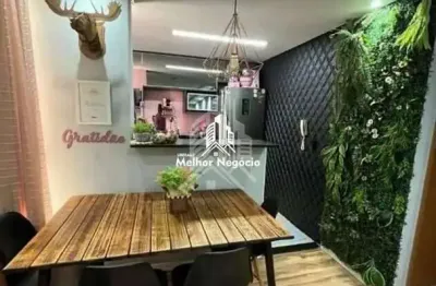 Apartamento à venda com 2 quartos,  1 banheiro localizado no bairro Residencial Morada das Acácias - Condominio Lua Nova - Limeira SP