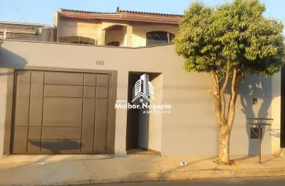 Casa de 196m²com 4 dormitórios um sendo suíte à venda no Jardim da Balsa em Americana/ SP