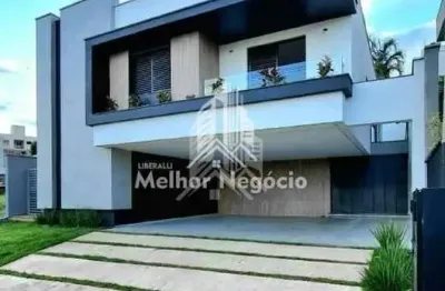Linda casa à venda com 3 Dormitórios sendo 3 suítes no Condomínio Vila D'Áquila, 328m² - , Piracicaba, SP