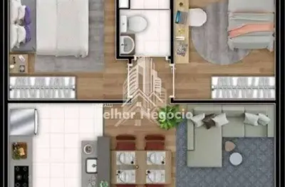 CÓD:RAP4088 - Apartamento à venda, 02 Quartos, 01 Banheiro - Pompéia, Piracicaba, SP