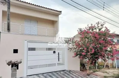 Casa Sobrado 4 Dormitórios sendo 1 suíte 197m2 no Parque Residencial Jaguari em Americana/ SP