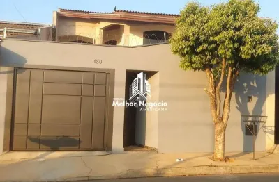 Casa de 196m²com 4 dormitórios um sendo suíte à venda no Jardim da Balsa em Americana/ SP