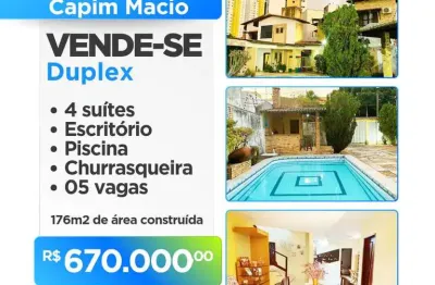 Casa para venda em natal, capim macio, 4 dormitórios, 4 suítes, 5 banheiros, 5 vagas