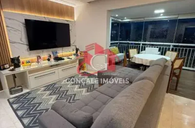 Apartamento à venda com 110m², no family santana, 3 quartos e 2 vagas. andar alto vista shopping