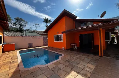 Casa no condomínio mar verde – 5 dormitórios sendo 2 suítes, area de lazer completa piscina e churrasqueira,  mococa/caraguatatuba