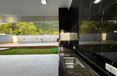 Casa à venda, 3 dorm sendo 2 suítes, área de lazer completo piscina e churraira mar verde ii, caraguatatuba, sp