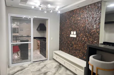 Apartamento no parque ventura em guarulhos com 68m e varanda gourmet com churrasqueira, ao lado do shopping maia e cidade maia