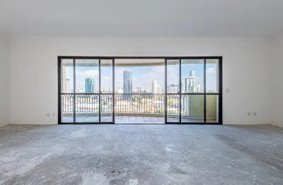 Apartamento a venda no tatuapé com 195m - 4 suítes e 4 vagas de garagem - sacada ampla e vista livre privilegiada