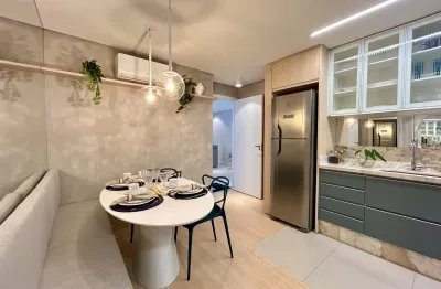 Apartamento em home club, 1 suíte + 1 dormitório. bairro glória- joinville