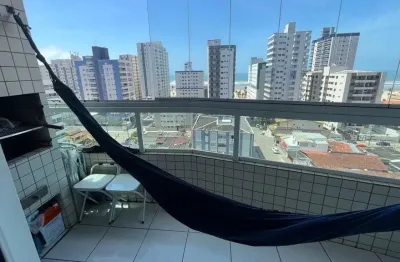 Apartamento para venda em praia grande, guilhermina, 1 dormitório, 1 banheiro, 1 vaga