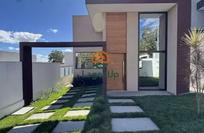 Casa com 4 dormitórios à venda, 130 m² por r$ 1.100.000,00 - condomínio trilhas do sol - lagoa santa/mg