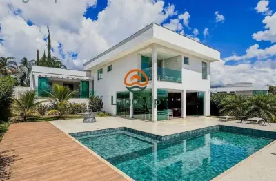 Casa com 5 dormitórios à venda, 369 m² por r$ 2.790.000,00 - condomínio encanto da lagoa - lagoa santa/mg