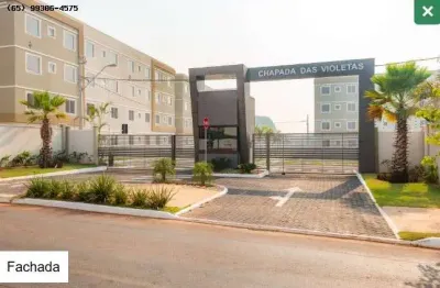 Apartamento para venda em várzea grande, centro sul condomínio chapada das violetas, 2 dormitórios, 1 banheiro, 1 vaga