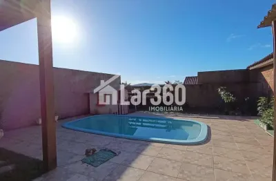 Casa 2 dormitórios, 1 suíte, semimobiliada, piscina,  2 vagas de garagem, bairro encosta do sol, estância velha - aceita financiamento e fgts! e troca menor valor!