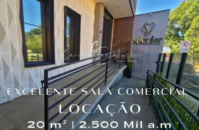 ️sala comercial climatizada com 20m²  para locação na área da saúde