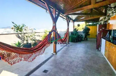 Cobertura com 4 quartos à venda na rua vereador duque estrada, santa rosa, niterói, 230 m2 por r$ 1.800.000