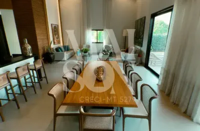 Vende-se luxuosa casa térrea no terra selvagem condomínio & golf club - 5 suítes, alto padrão - planejados inclusos - 415 m² construídos - cuiabá (mt) - valor de venda: r$ 4.150.000,00