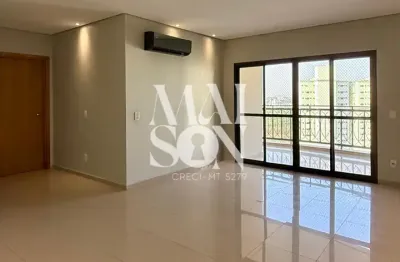 Aluga-se Apartamento Alto Padrão no Edifício Maison Nicole - 125 m², 3 Suítes, 2 Vagas - Bairro Duque de Caxias II - Cuiabá (MT) - Valor de Aluguel: R$ 5.500,00